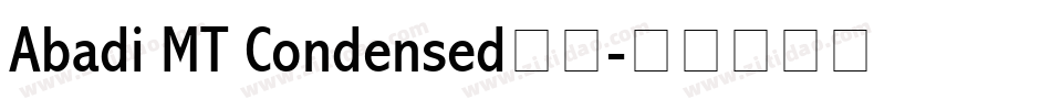 Abadi MT Condensed字体字体转换